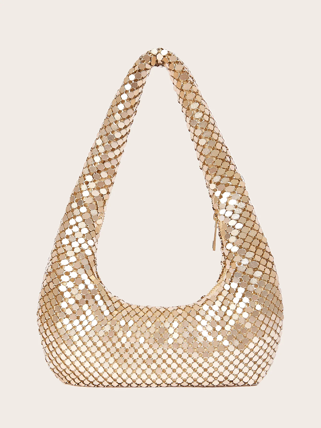 Clutch Bag Evening - Damska, ekskluzywna, błyszcząca metalowa torebka pod