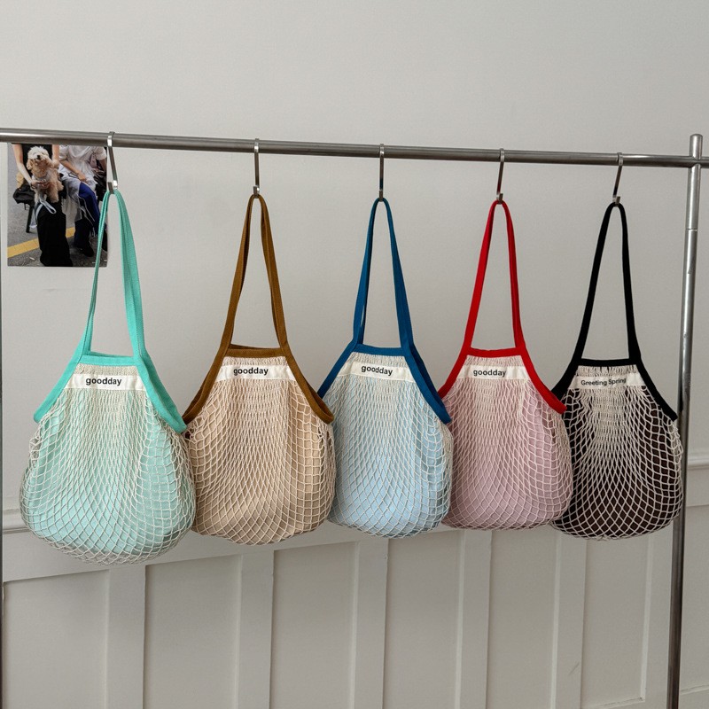 Crochet Market Bag - Letnia Plażowa Lekka Torba na Ramię