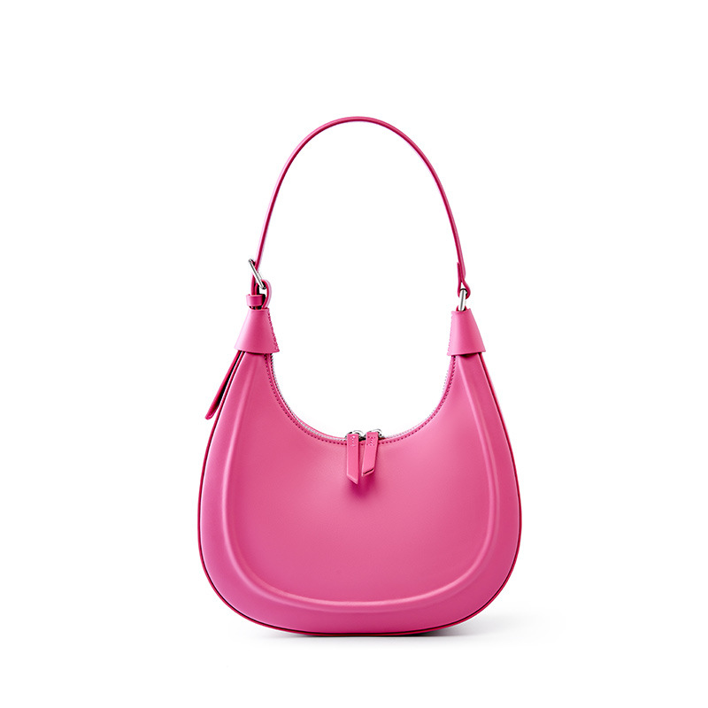 Women Bags Jw Pei - 100% Skórzana Torebka Hobo Różowa dla