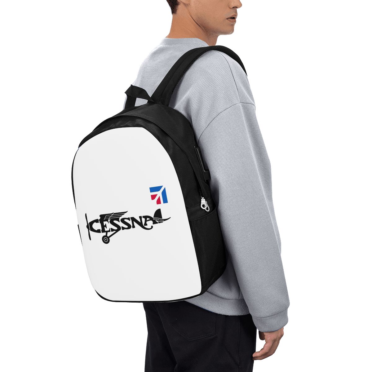 Woman In Bag - Plecak z logo Cessna, torba podróżna