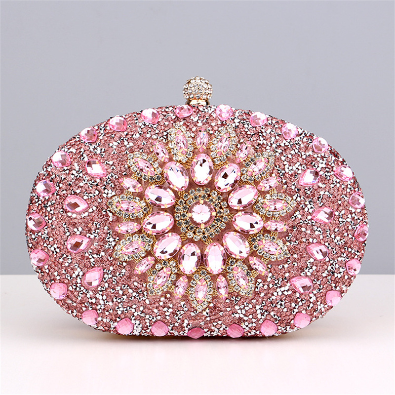 Clutch Bag Evening - Diamentowa kryształowa damska kosmetyczna wieczorowa torebka