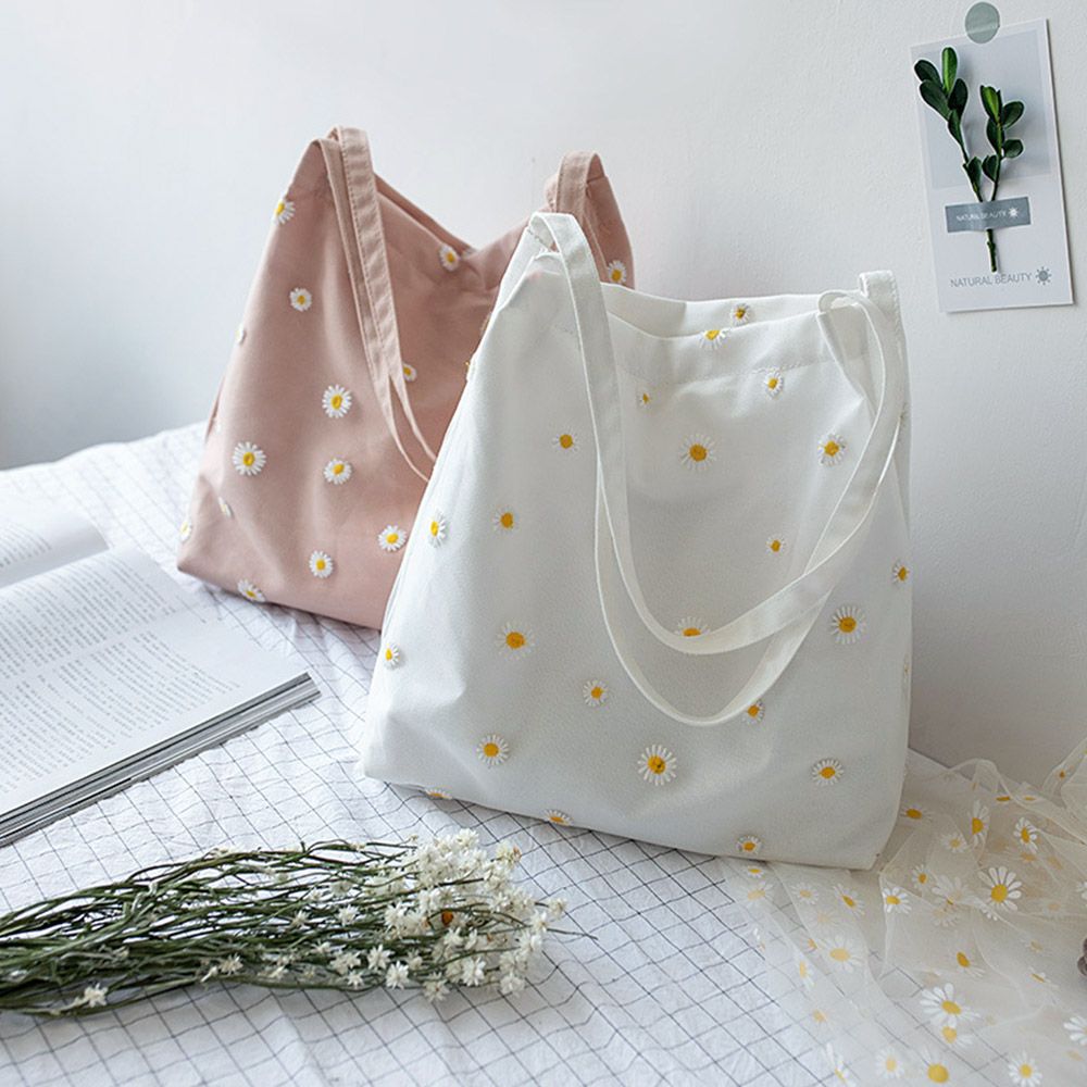 Crochet Market Bag - Damskie torby płócienne Dziewczęca torebka na