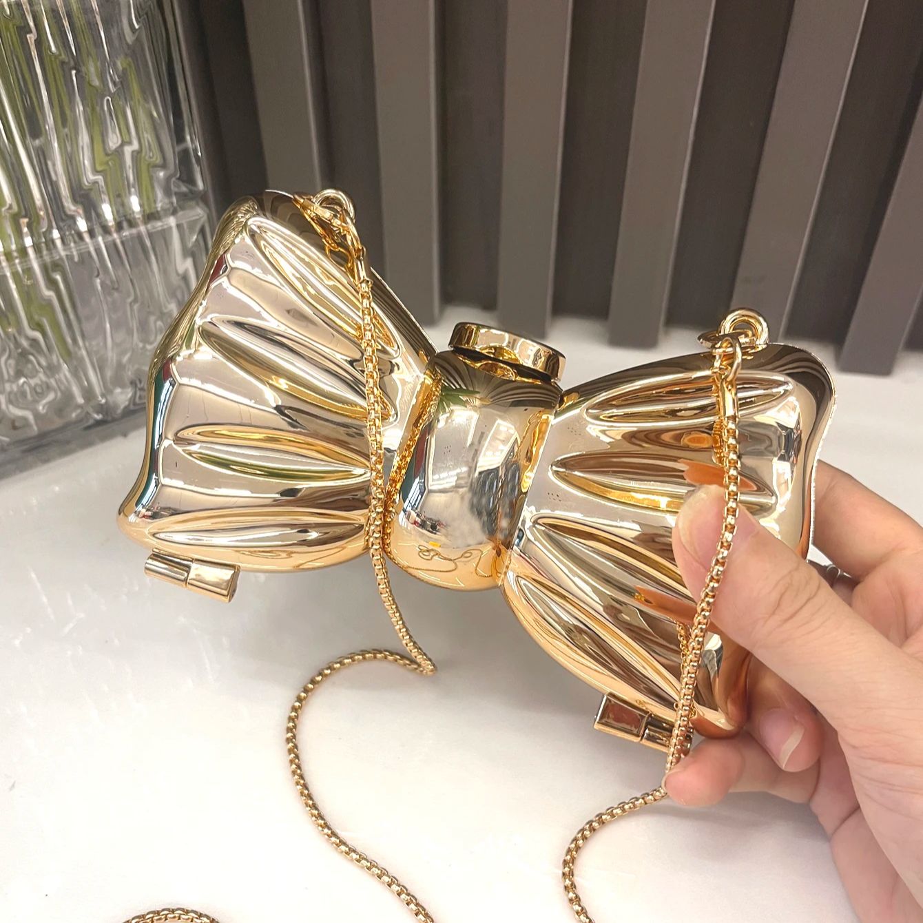 Clutch Bag Evening - Złota torebka wieczorowa Torebki i torebki