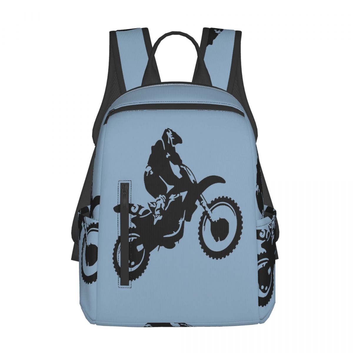 Women Bags Vector - Plecak Moto X Dirt Bike Monotone