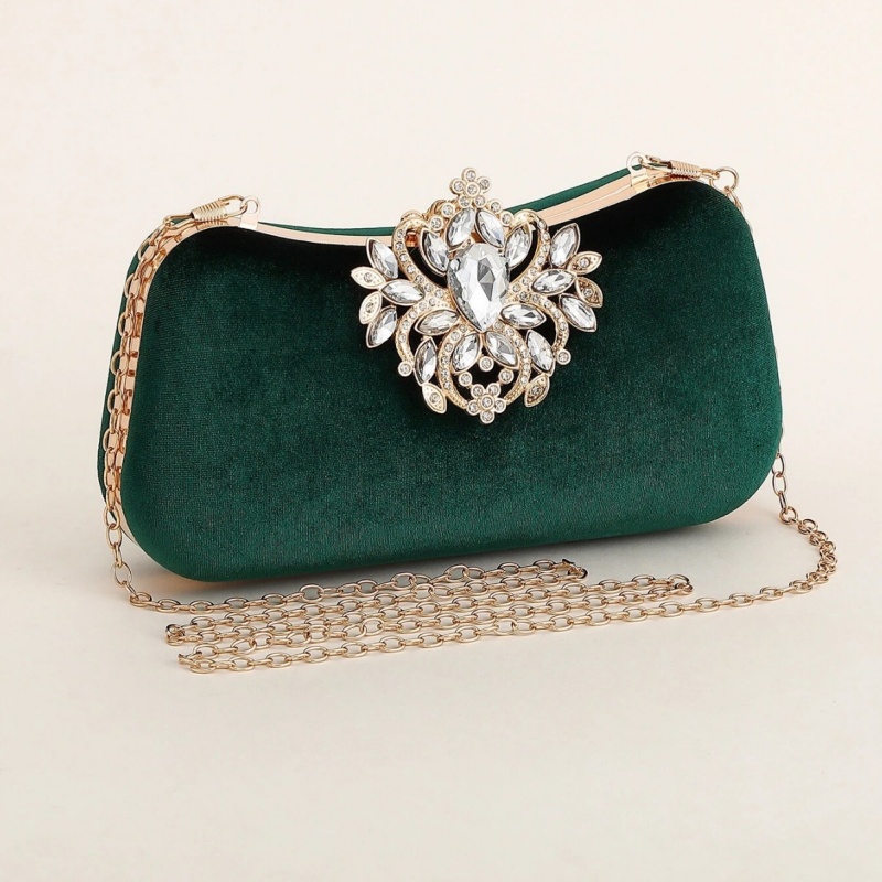 Ciemnozielona aksamitna kopert – Clutch Bag Evening recenzja i cena