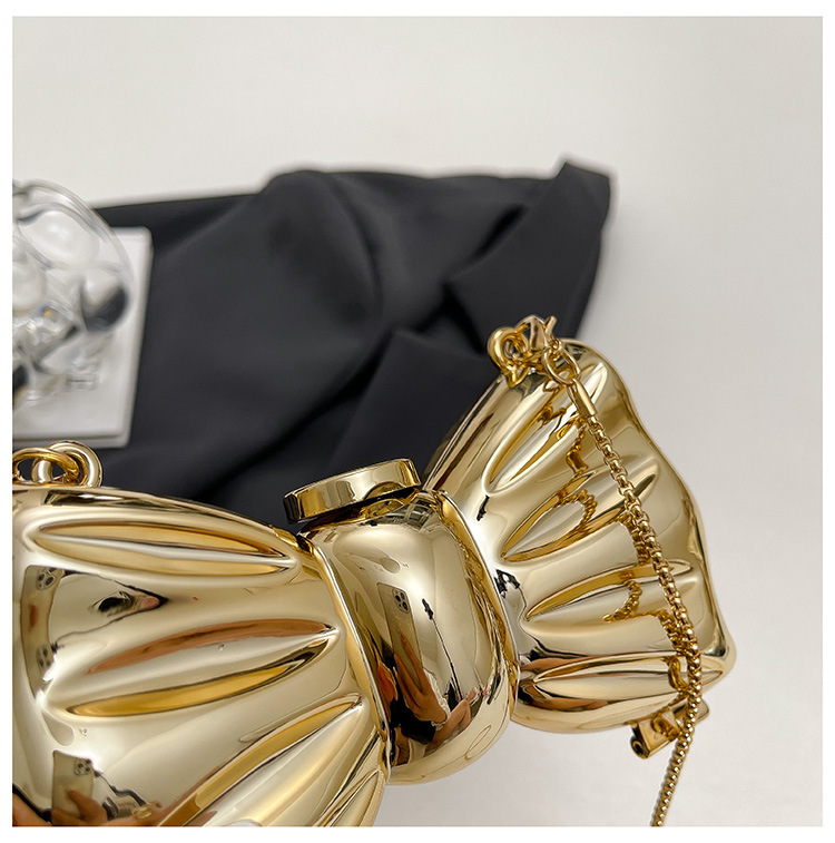 Złota metalowa kopertówka wiec – Clutch Bag Evening recenzja i cena