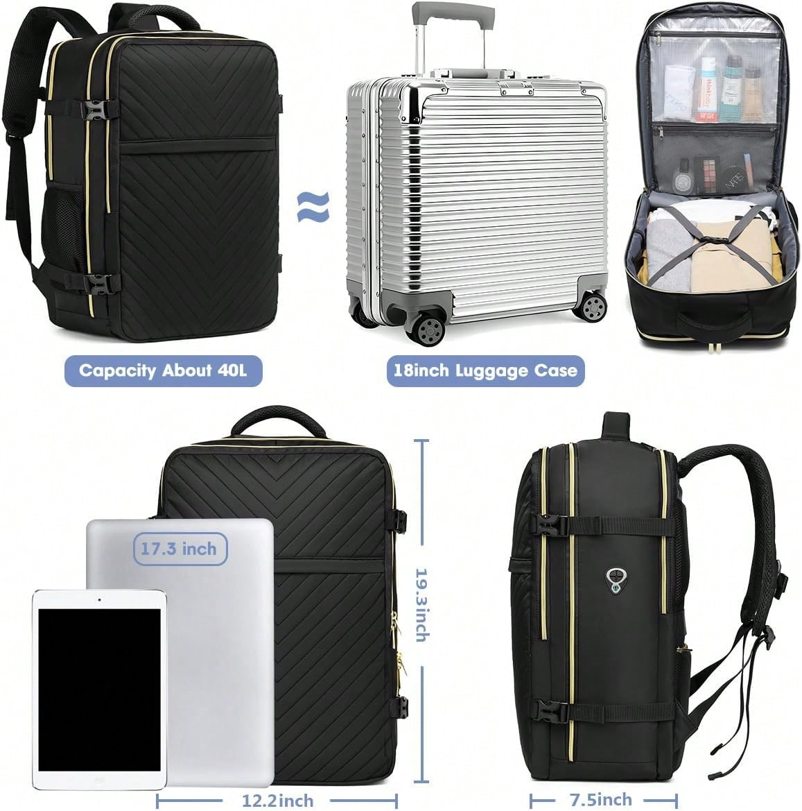 Duży plecak podróżny do noszen – Women Bags Waterproof recenzja i cena