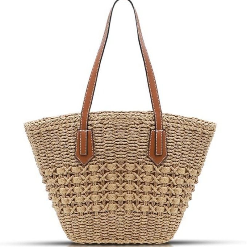 Nowa damska słomkowa torba na  – Crochet Market Bag recenzja i cena