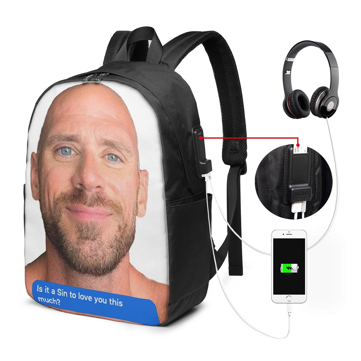 Plecak Johnny Sins z motywem f – Woman In Bag recenzja i cena