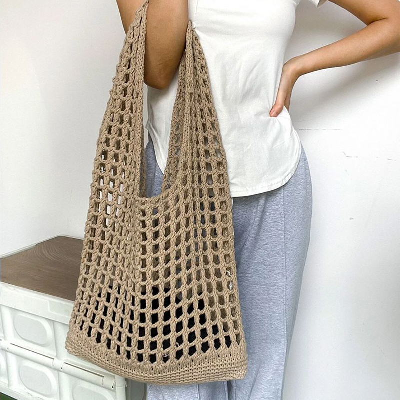 Modne szydełkowe torby dla kob – Crochet Market Bag recenzja i cena