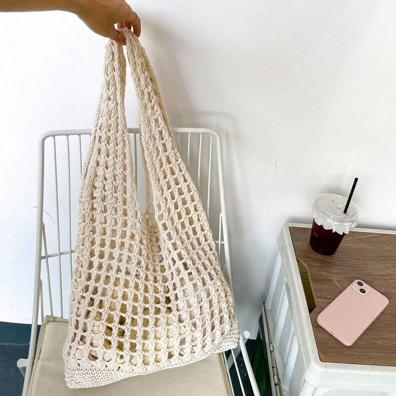 Modne szydełkowe torby dla kob – Crochet Market Bag recenzja i cena