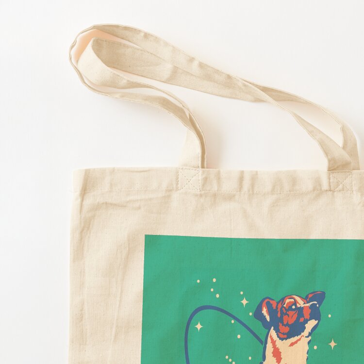 Ilustracja psa kosmicznego Lai – Women Bags Vector recenzja i cena