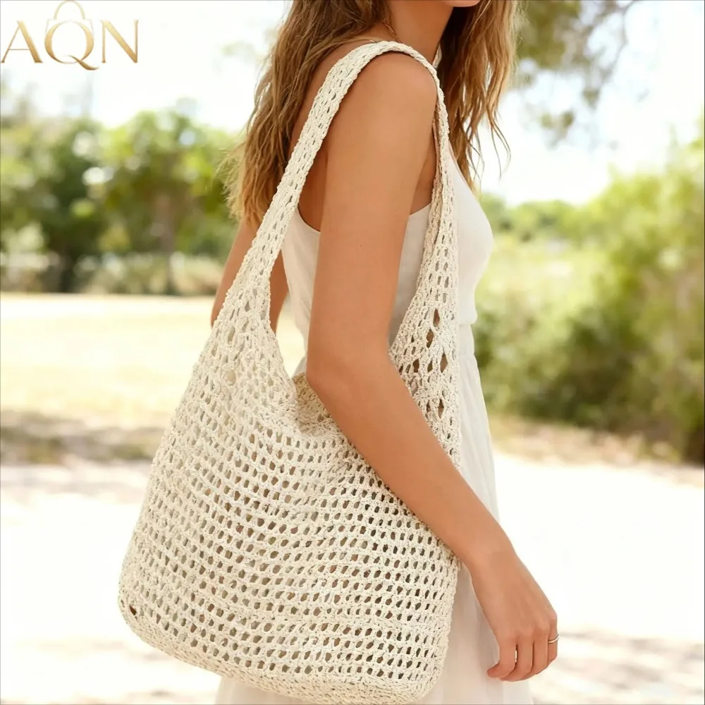 AQN Damska codzienna torba na  – Crochet Market Bag recenzja i cena