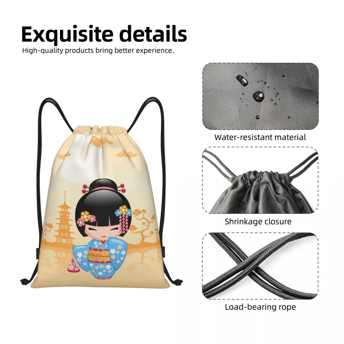 Japońska lalka Kokeshi Maiko,  – Women Bags Vector recenzja i cena