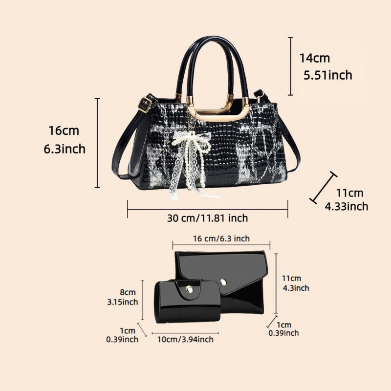 Zestaw torebek damskich, wiecz – Clutch Bag Evening recenzja i cena