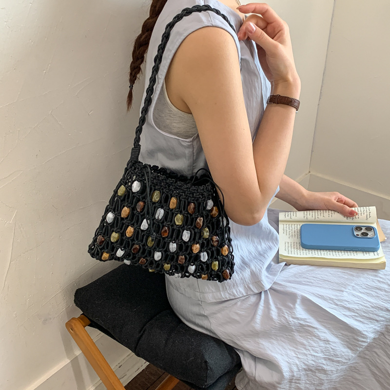 Wydrążona torebka damska na ra – Crochet Market Bag recenzja i cena