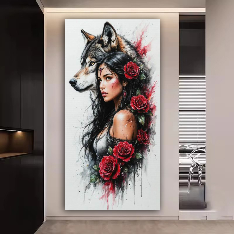 Kobieta Wilkołak Róża Duży Roz – Women Bags Pictures recenzja i cena